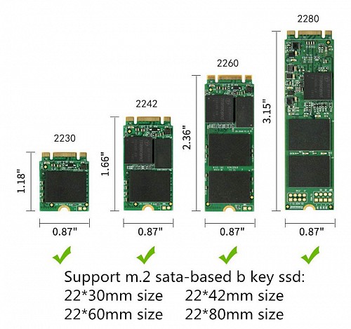 POWERTECH Converter USB 3.0 σε M.2 SSD TOOL-0020, 2230/2242/2260/2280 TOOL-0020